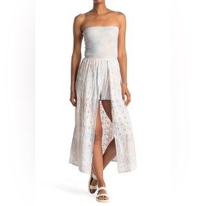 Surf Gypsy Tie Dye Eyelet Maxi Romper